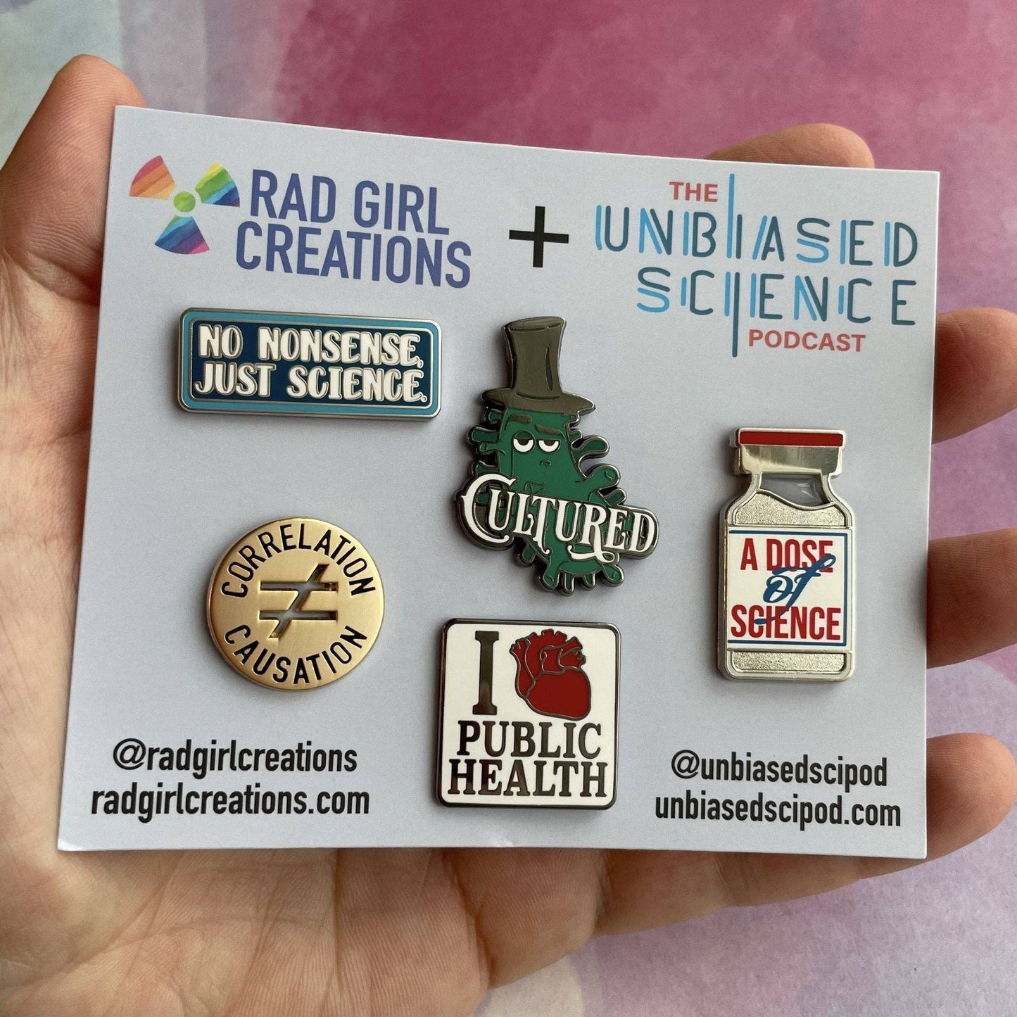 Unbiased Science Podcast Pin Pack