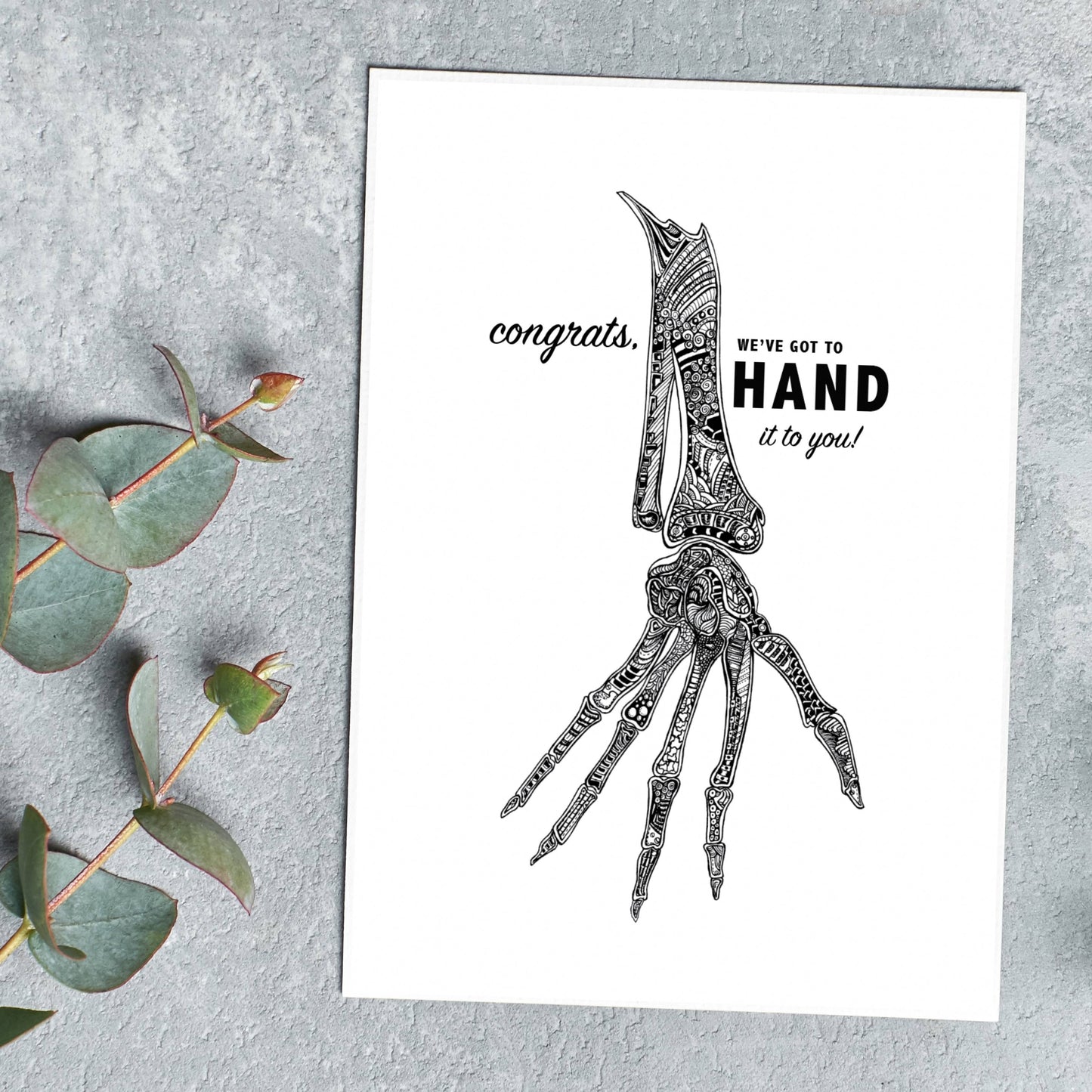 Hand Bones - Congrats / Encouragement (#4004)