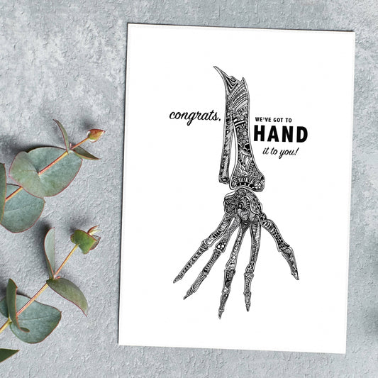 Hand Bones - Congrats / Encouragement (#4004)