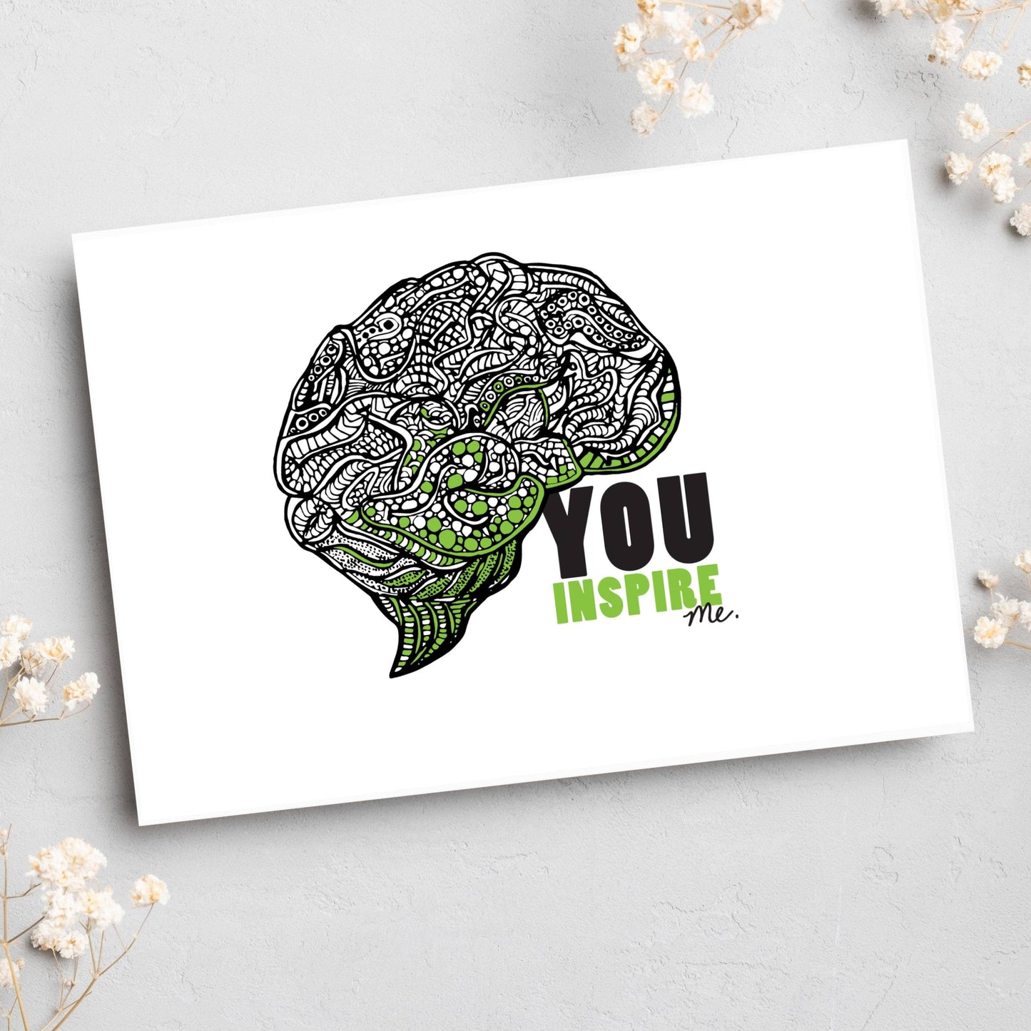 Inspired Brain Everyday Greeting Card for Any Occasion
