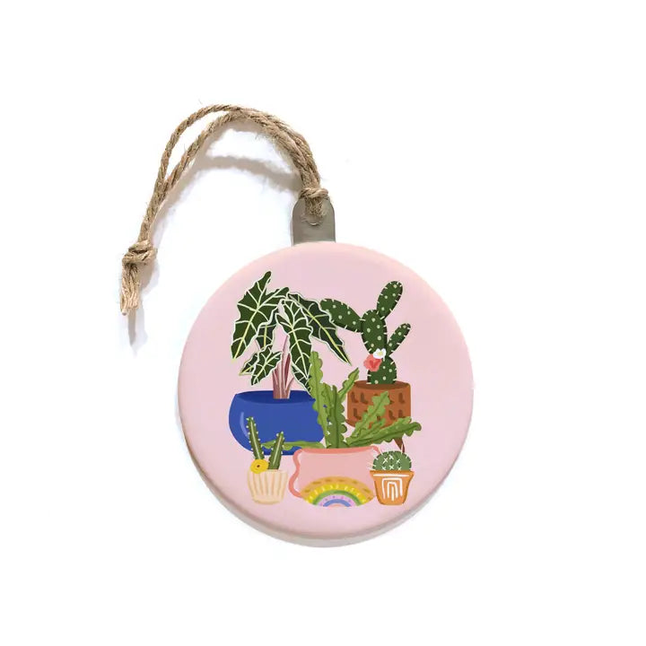 Colorful Plants Christmas Ornament