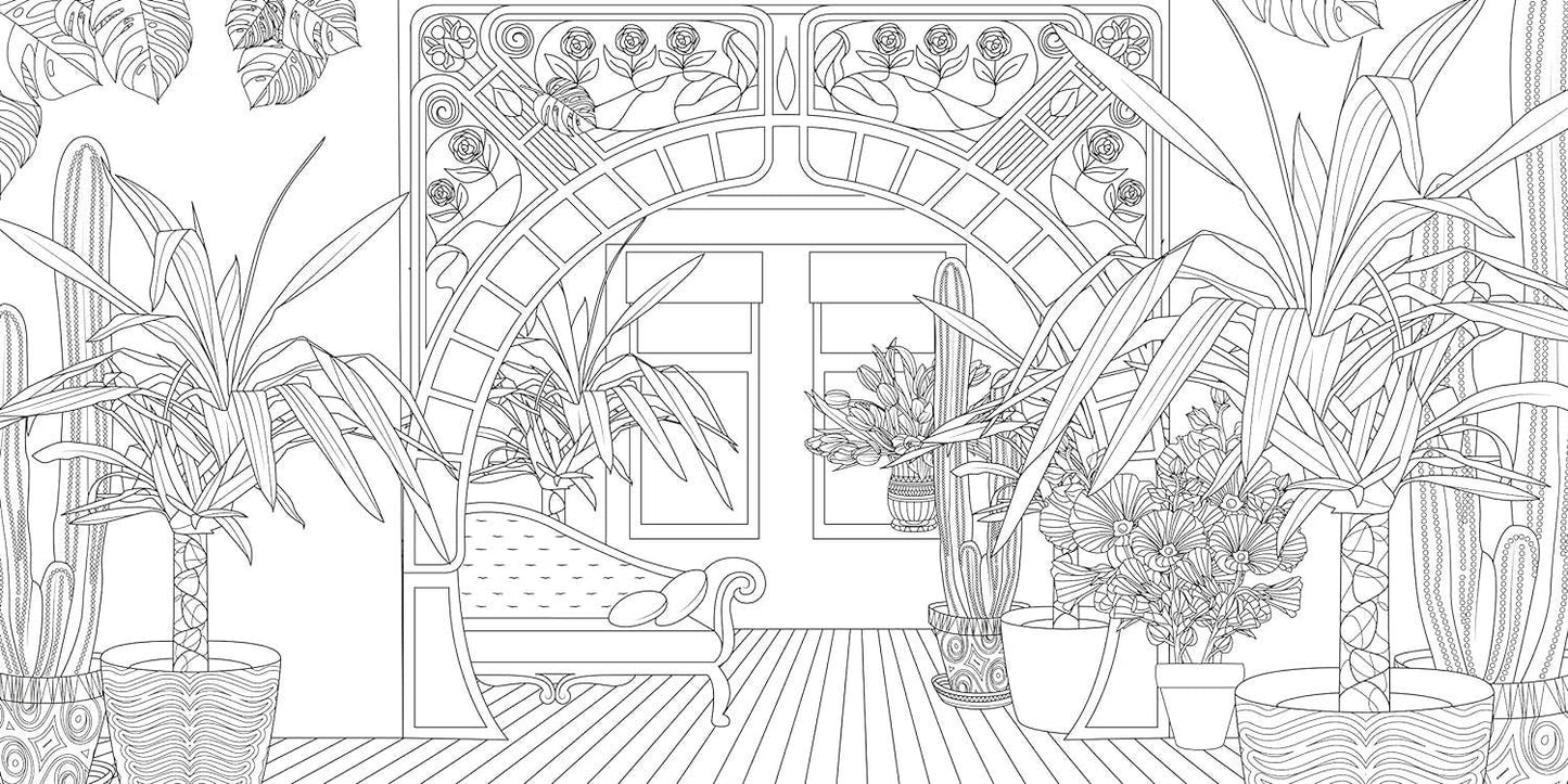 Urban Jungle Coloring Book by Sara Muzio