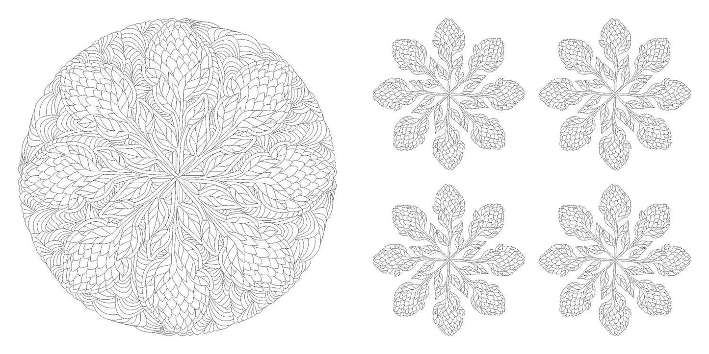 Floral Mandalas Coloring Book by Sara Muzio