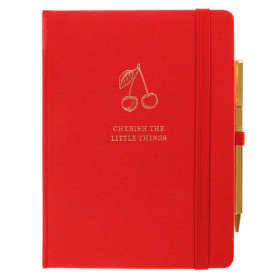 Cherry Journal with Pen