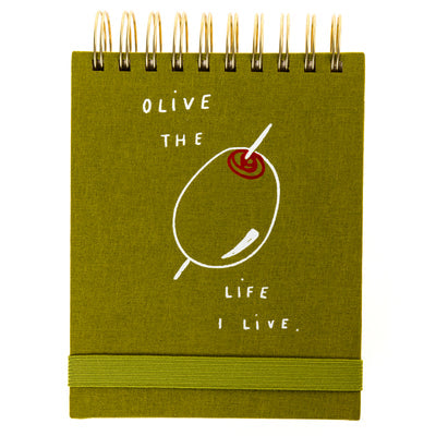 Olive Spiral Notepad