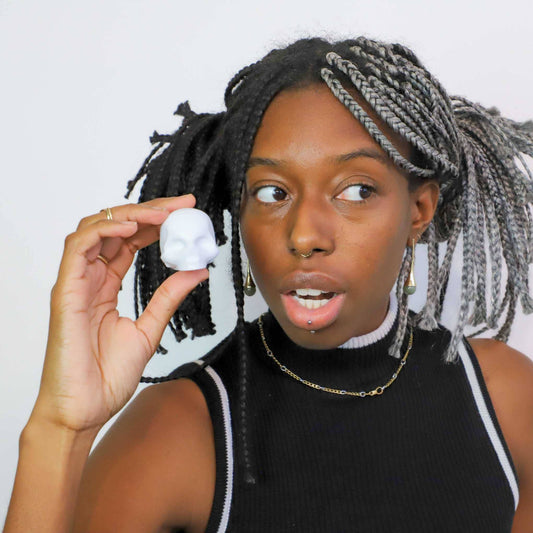 White Skull Lip Balm