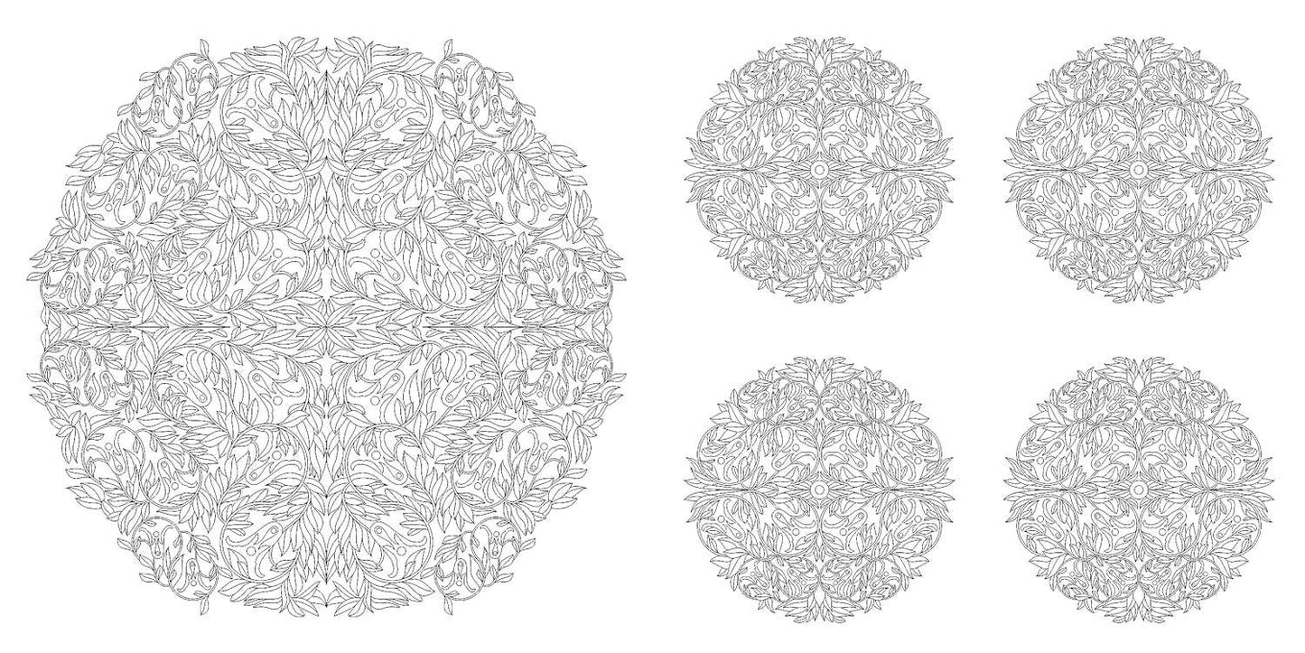 Floral Mandalas Coloring Book by Sara Muzio