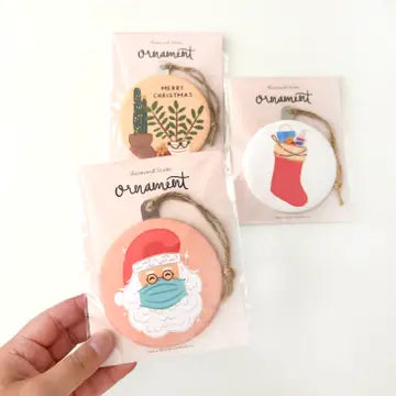 Colorful Plants Christmas Ornament