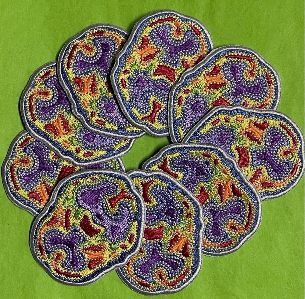 Mindfulness Embroidered Patches