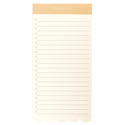 Taupe Die-Cut List Pad
