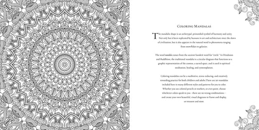 Mandala Meditation Coloring Book