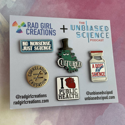 Unbiased Science Podcast Pin Pack