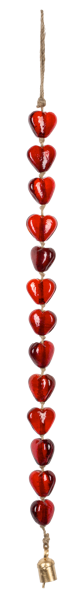 Glass Heart Windchime