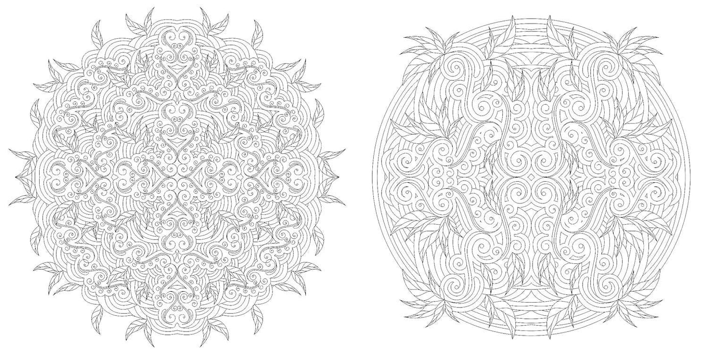 Floral Mandalas Coloring Book by Sara Muzio