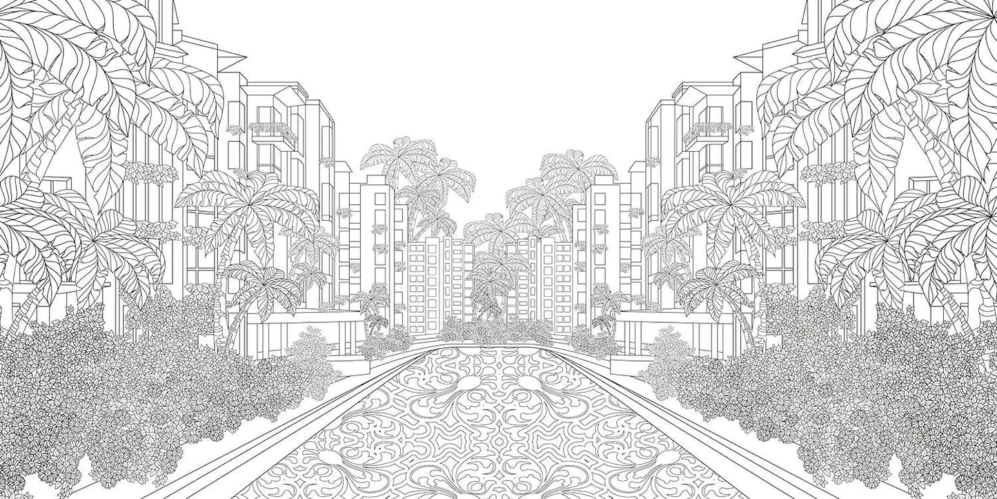 Urban Jungle Coloring Book by Sara Muzio