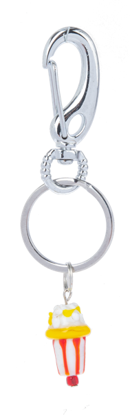 Miniature Glass World - Food Key Rings
