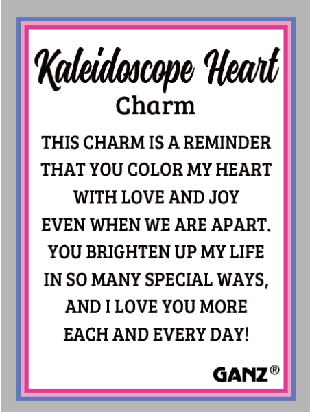 Kaleidoscope Heart Charms in a Basket