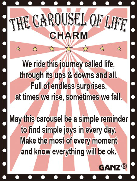 The Carousel of Life Charms in a Basket
