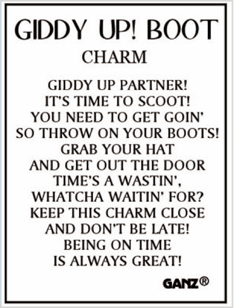 Giddy Up Boot Charms in a Basket