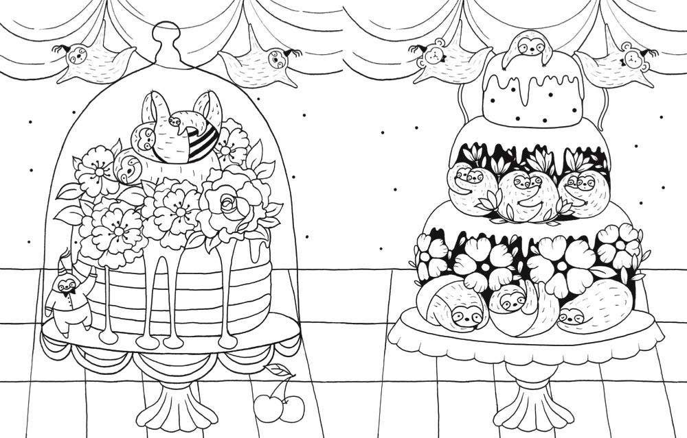A Million Sloths Coloring Book