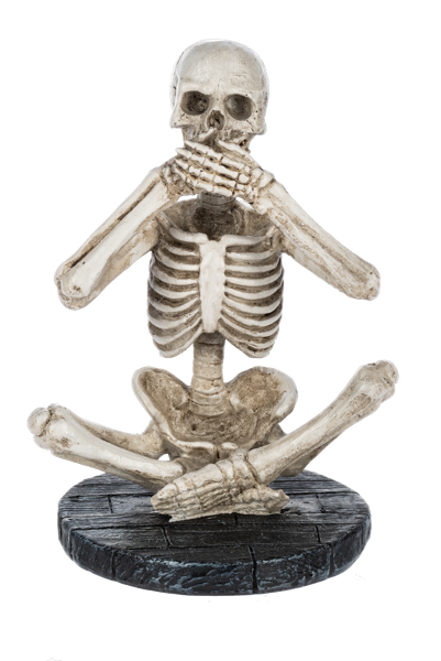 Hear No, See No Speak No Skeleton