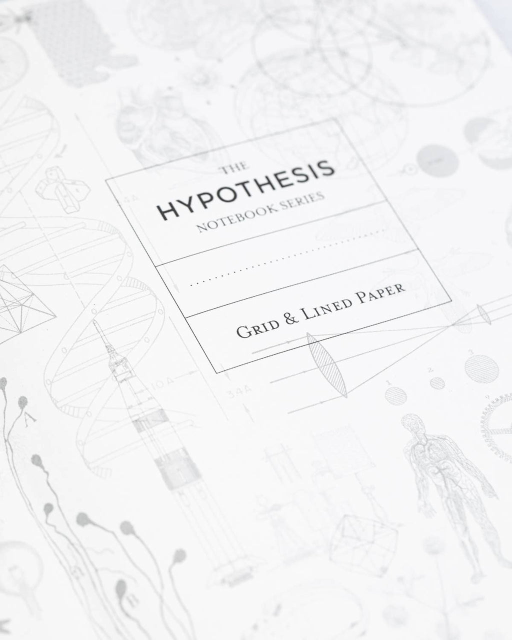 Anatomical Heart Hardcover - Lined/Grid Page Notebook