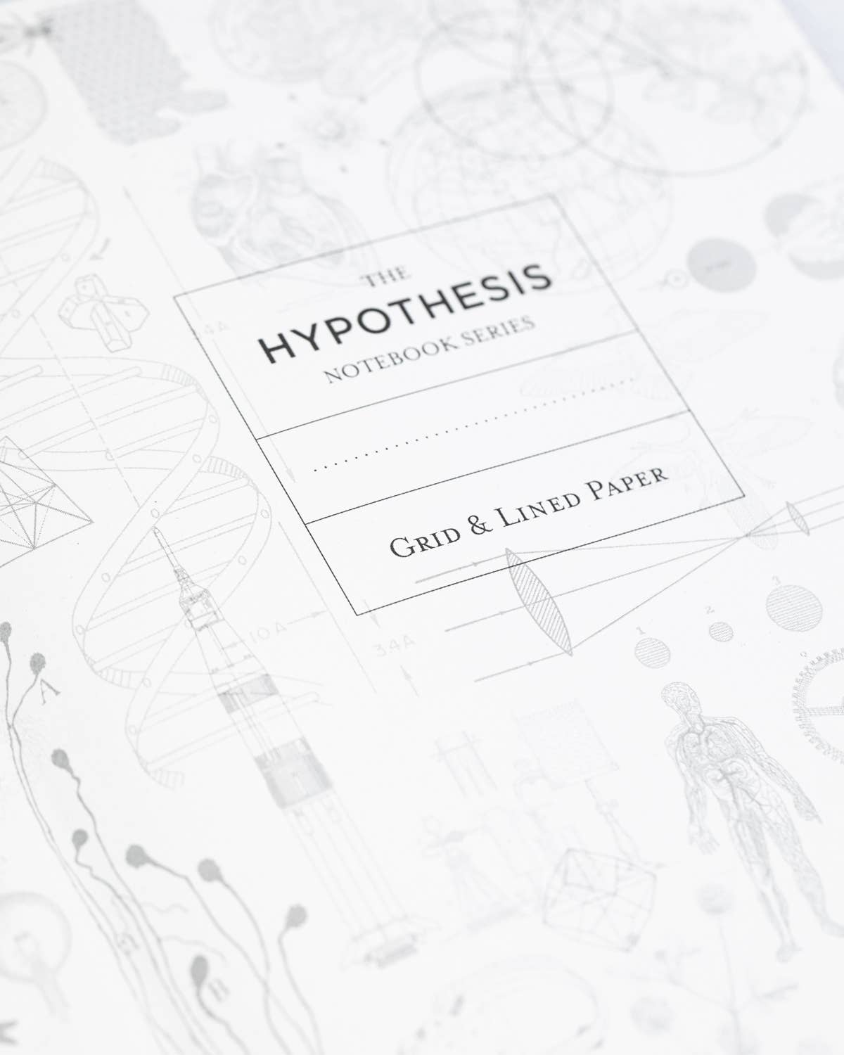 Anatomical Heart Hardcover - Lined/Grid Page Notebook