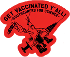 Get Vaxxed Crawfish Sticker