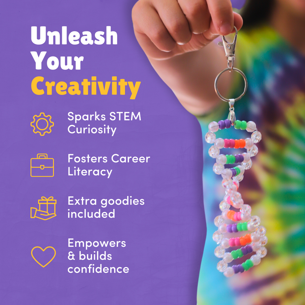 DIY STEM Activity Kit | Make your own 3D DNA Model Keychain