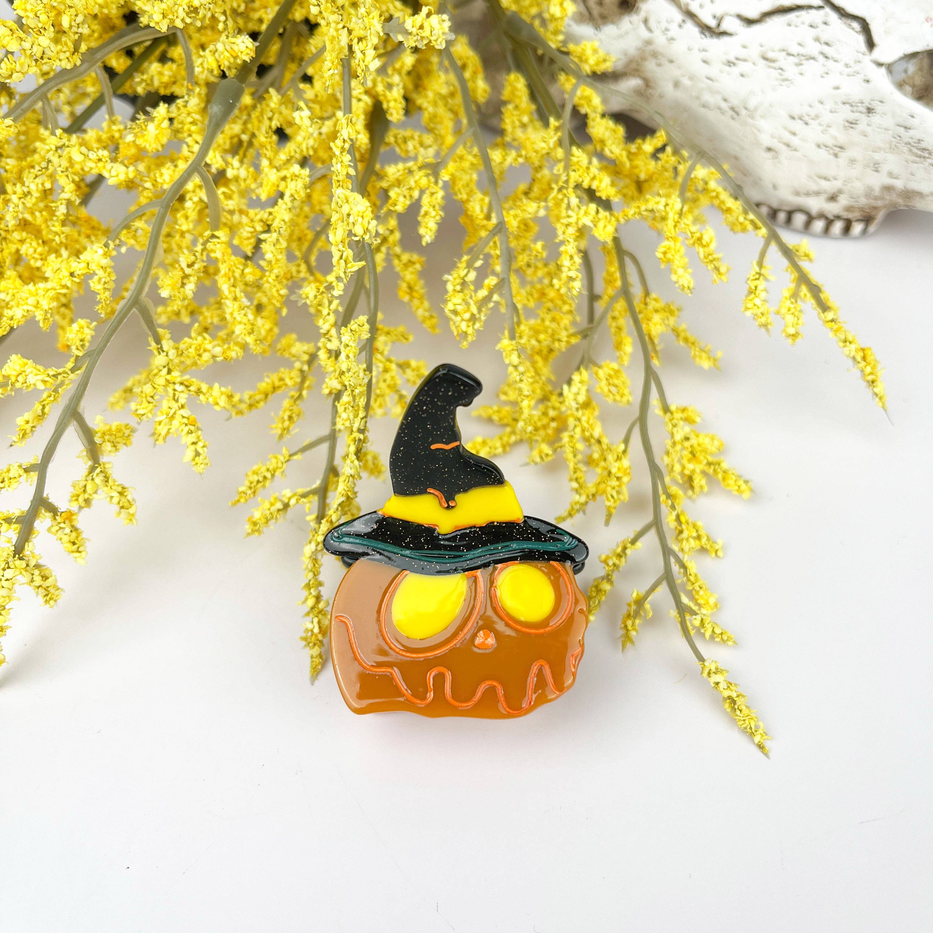 Pumpkin Claw Clip