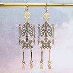 Gold Skeleton Earrings