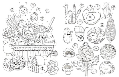 A Million Kawaii Cuties Coloring Book