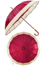 16 Panel Wooden Handle Umbrella 48"