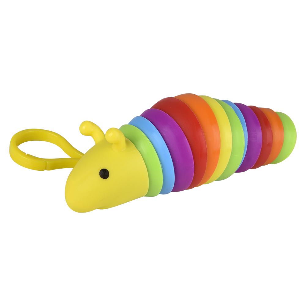 (T) 3.75" SENSORY WIGGLE CATERPILLAR CLIP ON