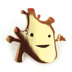 Heart of Gold Lapel Pins