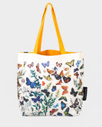 Butterfly Garden Canvas Shoulder Tote