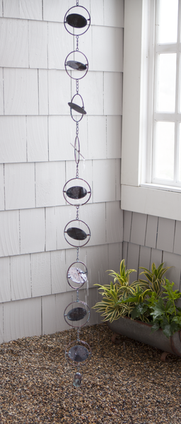 Round Kinetic Rain Chain