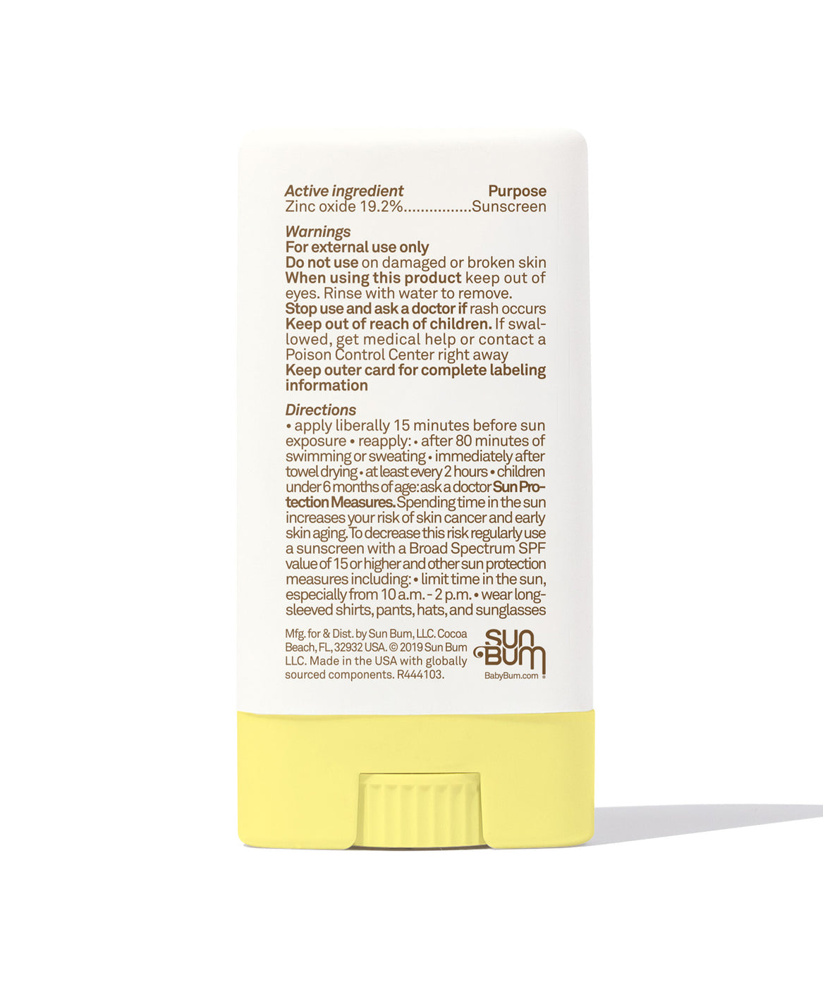 Sun Bum Mineral SPF 50 Sunscreen Face Stick - Fragrance Free