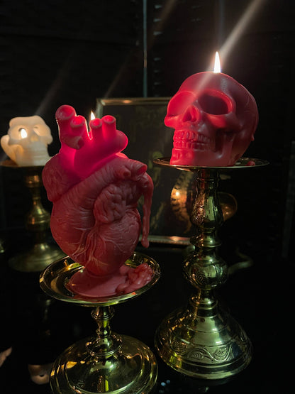 Red Heart Candle