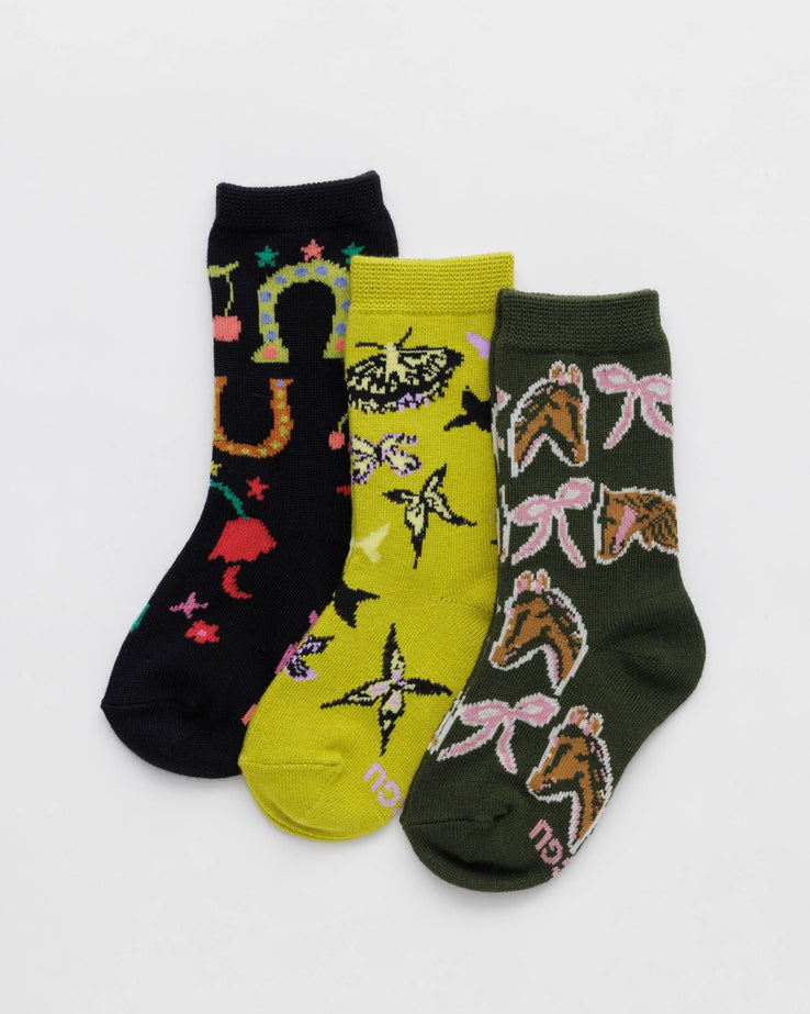 Kids Crew Sock Set of 3