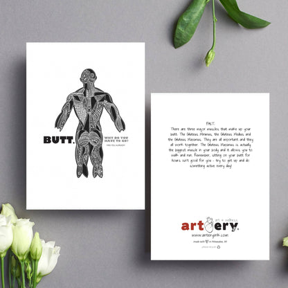 Butt - Goodbye Everyday Greeting Card