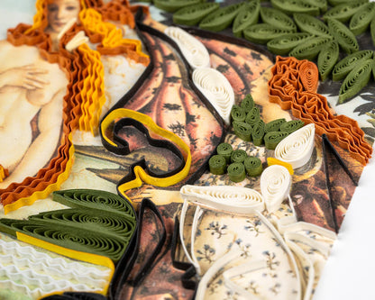 Artist Series - Quilled The Birth of Venus, Botticelli Card