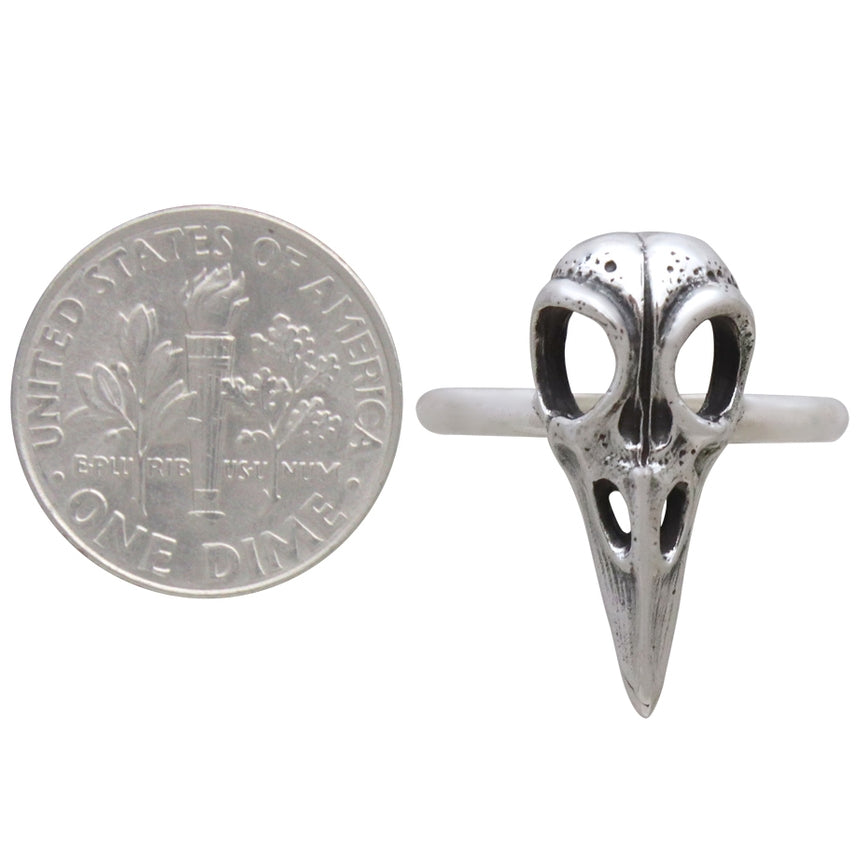 Raven skull Ring