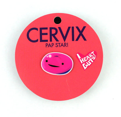 Cervix Lapel Pin - Pap Star