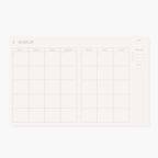BLUE FLORAL | UNDATED MONTHLY PLANNER