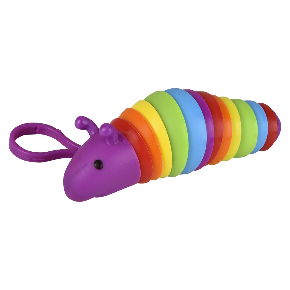 (T) 3.75" SENSORY WIGGLE CATERPILLAR CLIP ON