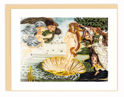 Artist Series - Quilled The Birth of Venus, Botticelli Card