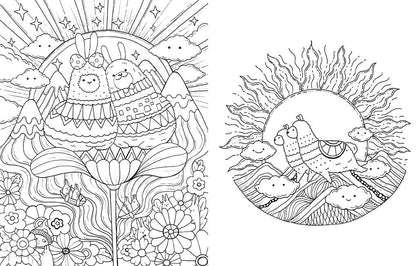 A Million Llamas Coloring Book