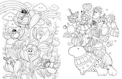 A Million Kawaii Cuties Coloring Book