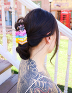 Book Stack Kitty Hair Claw, Cute Hair Accessories, Bookish